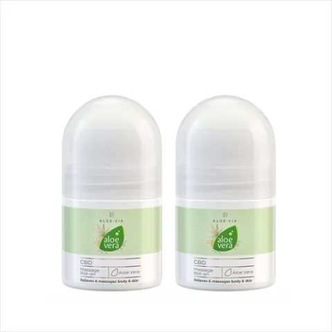 Aloe Vera CBD Masážny roll-on Séria 2 ks